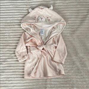 NEW- Adorable Pink Kids bath robe with Hood